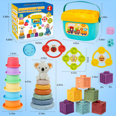 GJOF2YK stacking rings and cups stored with a convenient bag.