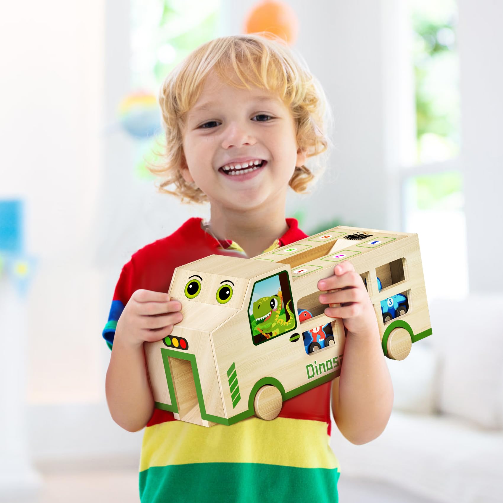 GJZZ beechwood construction offers durable, rounded-edge toys