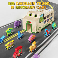 GJZZ flip-down ramp action on the dinosaur train set for racing play