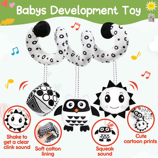 GKDOMS sun squeaker plush engages hearing and fine motor exploration