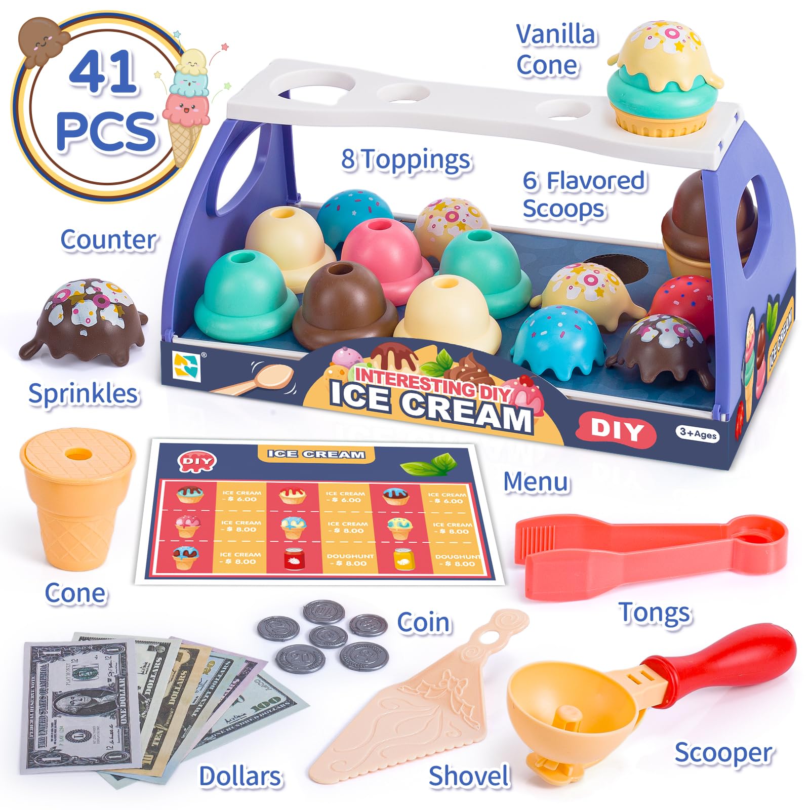 GKKBSJ ice cream scoops develop fine motor control during scooping