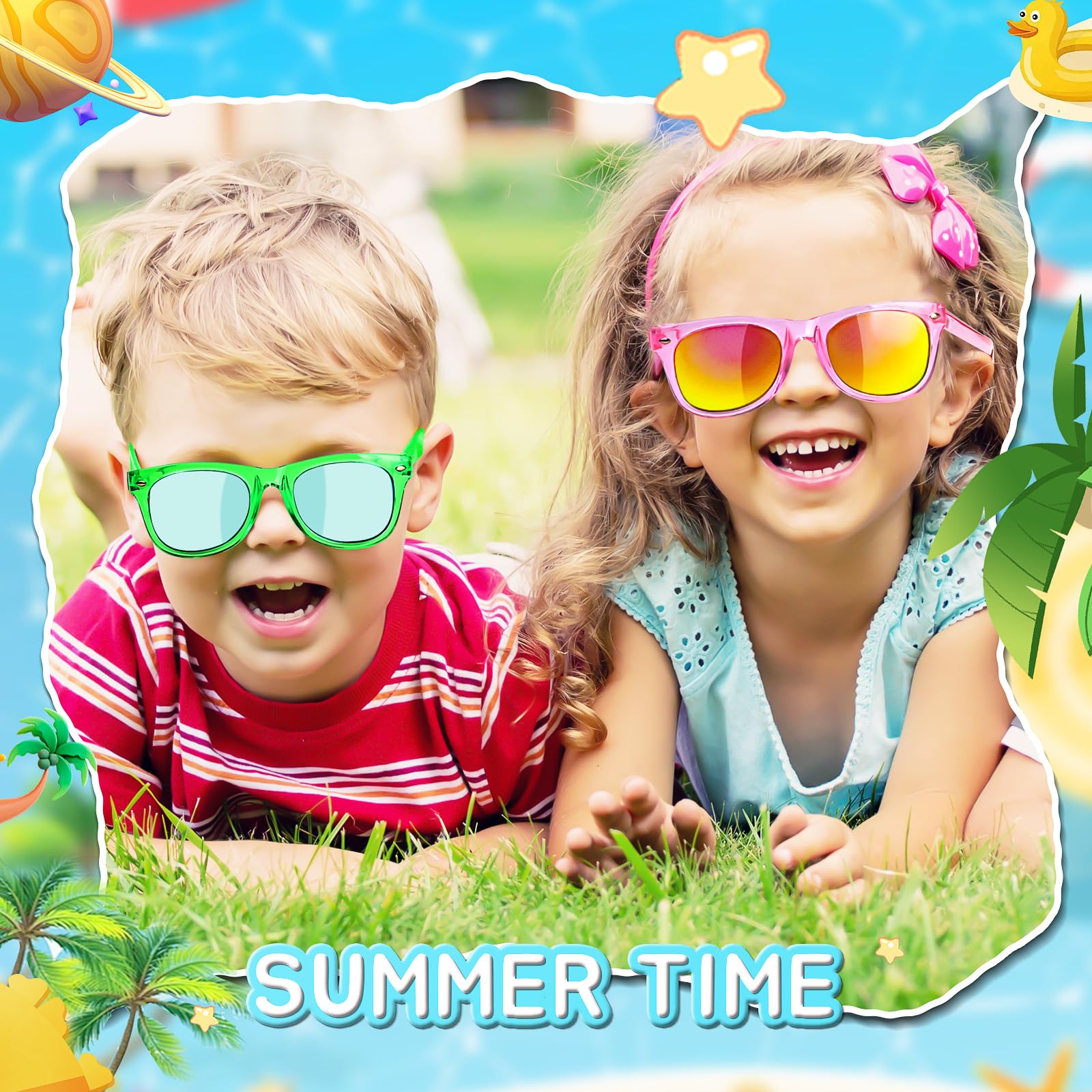 GKTZ birthday supplies include versatile sunglasses for activities.