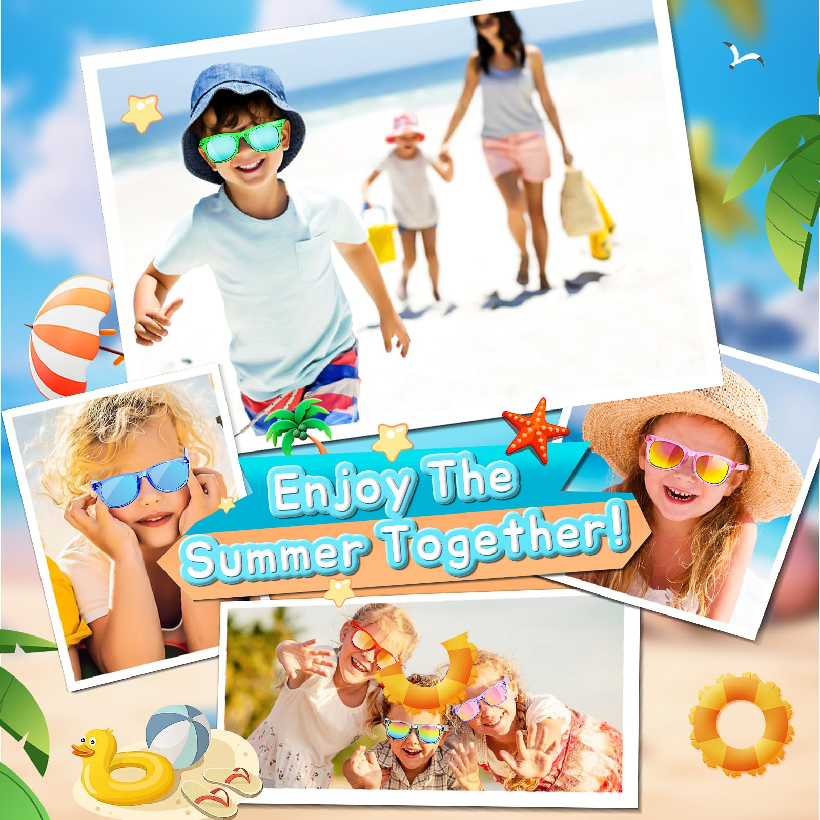 GKTZ goodie bags surprise with bright sunglasses and smiles.