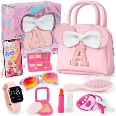 GKTZ Little Girl Purse front view with playful accessories for imaginative dress-up moments.
