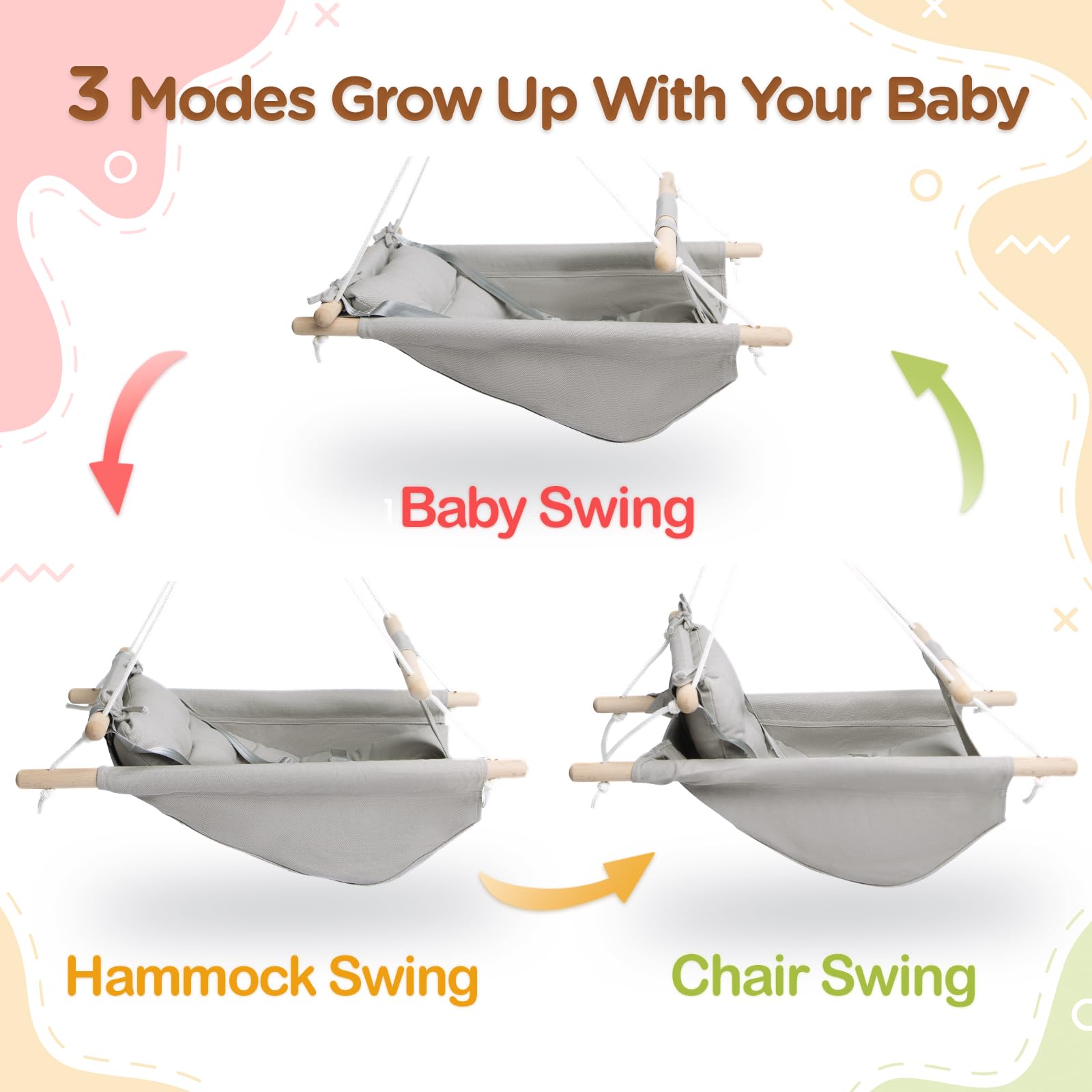 Gladswing canvas hammock close-up shows soft cushion and breathable fabric.