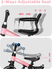Glaf Tricycle one-touch folding for compact storage.