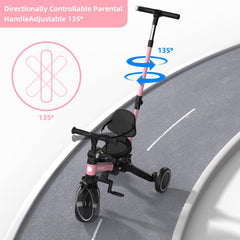 Glaf Tricycle soft PP seat offers comfortable seating.