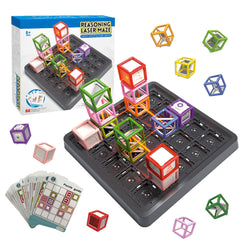 GLASSMARC Laser Maze Game cover image showing a compact STEM kit for ages 8-14 for hands-on learning at-home activities