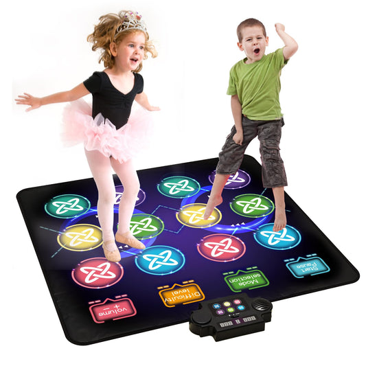 Gleamkid Dance Mat with 12-button lights for active, colorful playtime