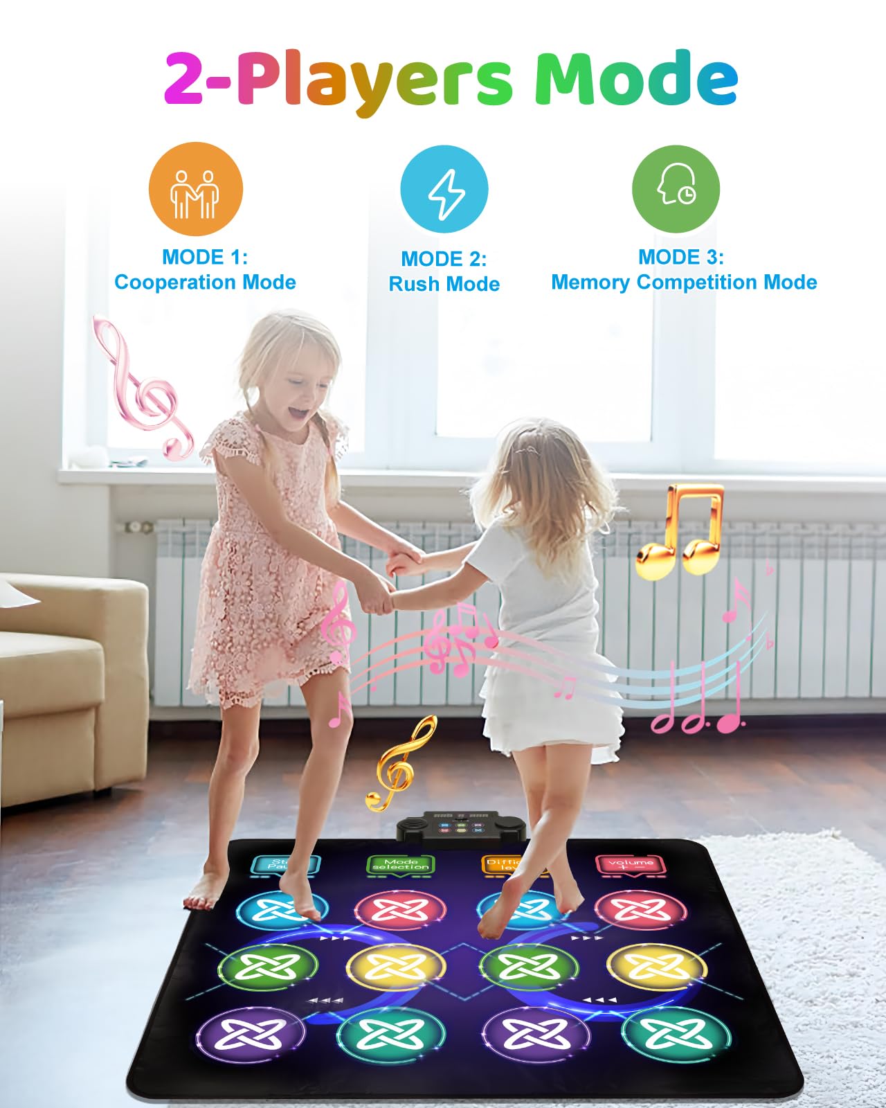 Gleamkid Dance Mat eight challenge modes for engaging long sessions