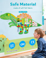 Gleamkid Busy Board weather and clocks teach time concepts vividly.
