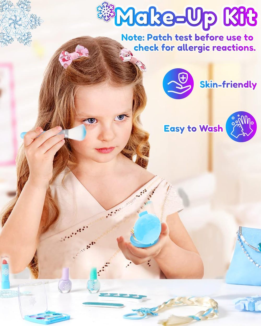 Gleamkid complete dress-up kit with cape, gloves, mask, wand, wig and more
