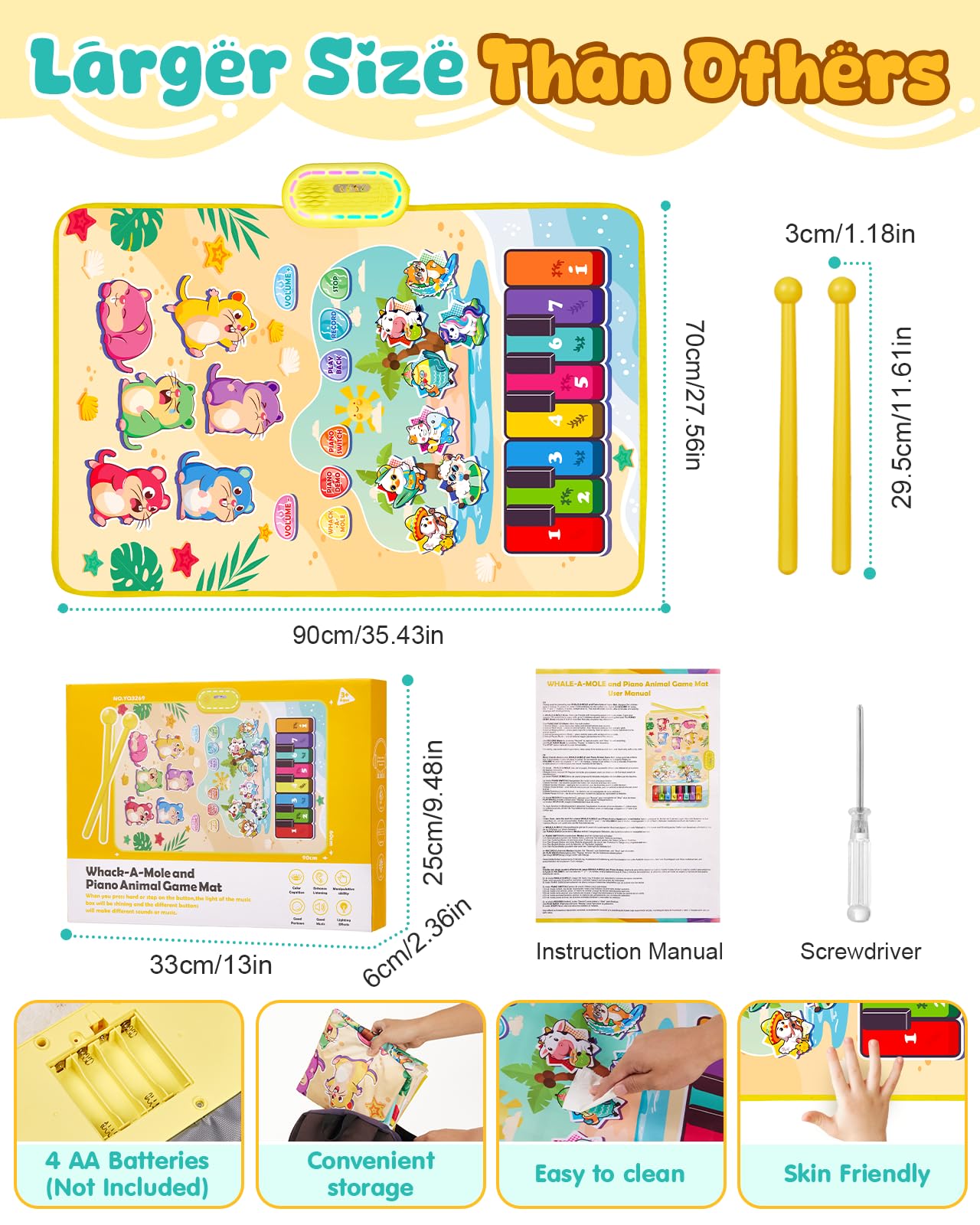 Gleamkid light-up moles guiding toddlers to targets with bright feedback.