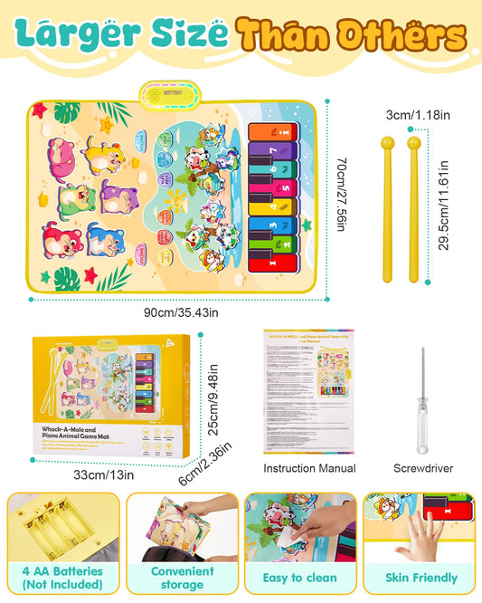 Gleamkid light-up moles guiding toddlers to targets with bright feedback.
