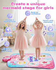 Gleamkid Mermaid Dance Mat printed patterns inviting storytelling and movement
