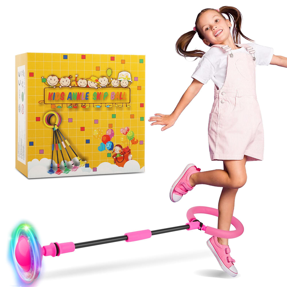 GleeGlow ankle skip ball wheel lights up for outdoor play adventures
