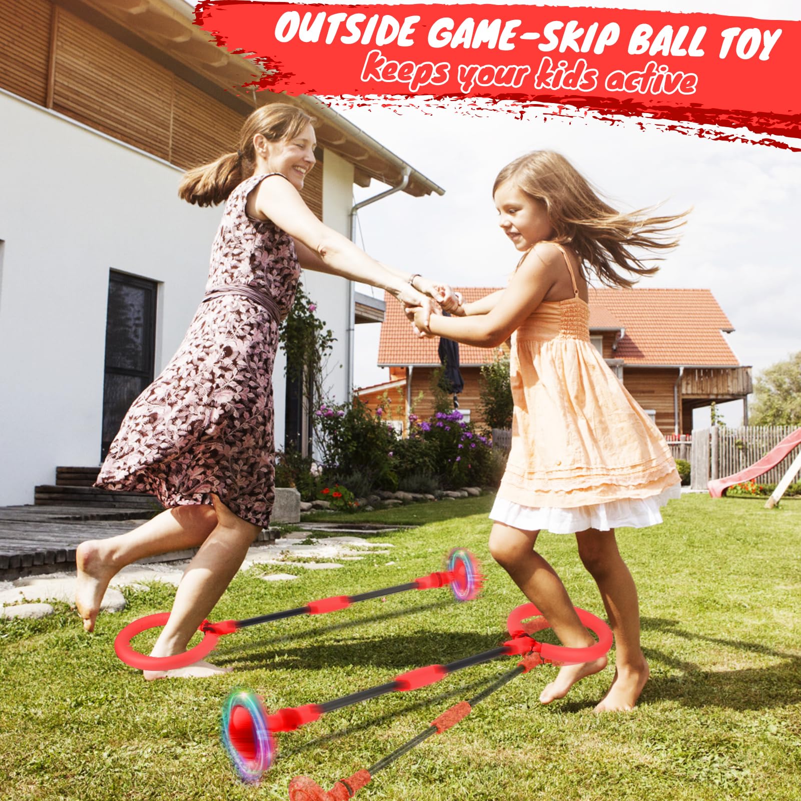 GleeGlow outdoor toy helps kids stay active during playtime.