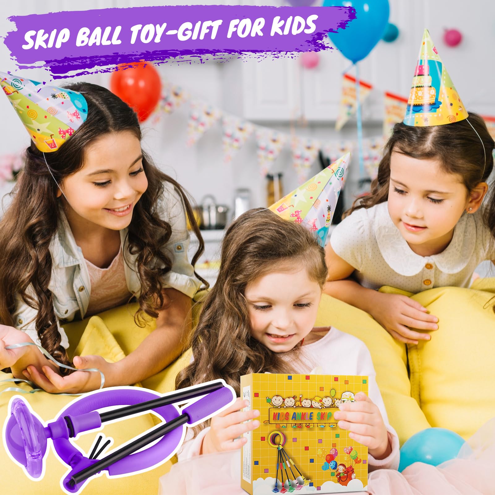 GleeGlow portable design purple suitable for inside or outside play
