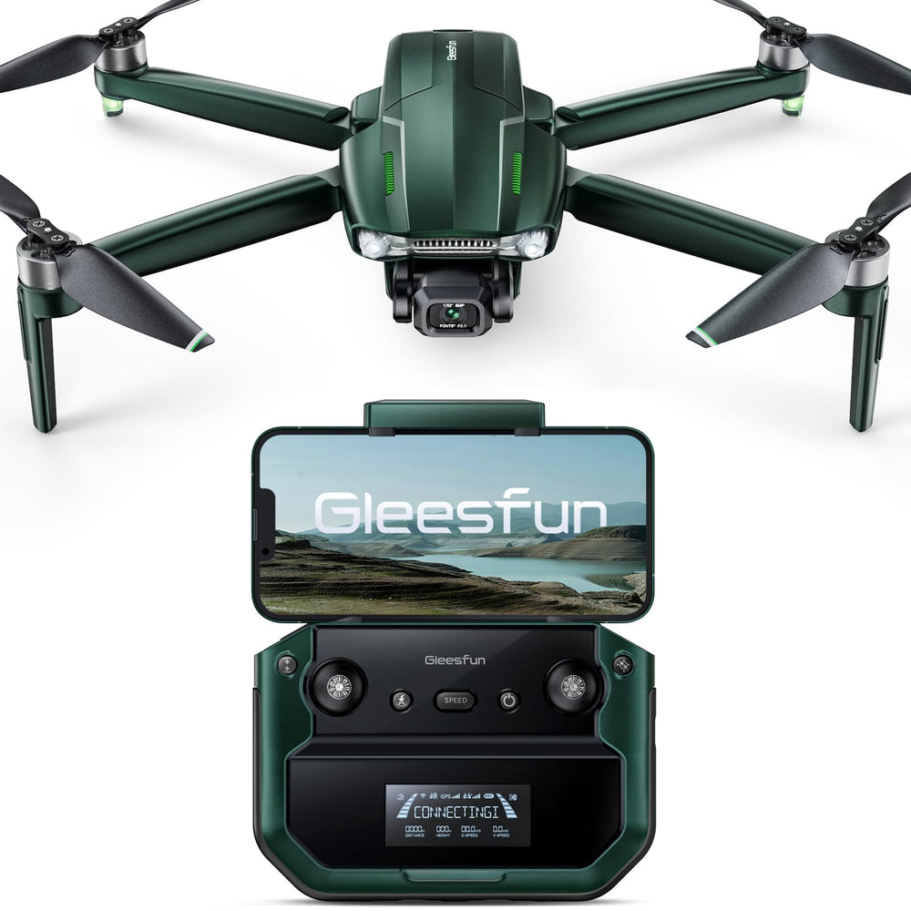 Gleesfun G11PRO drone front view ready for stable aerial shots