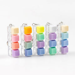 Gliging five color keyboard fidget set with colorful keys for tactile clicks