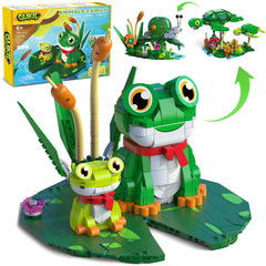 Glikid 3 in 1 animals frog family set for imaginative play and learning