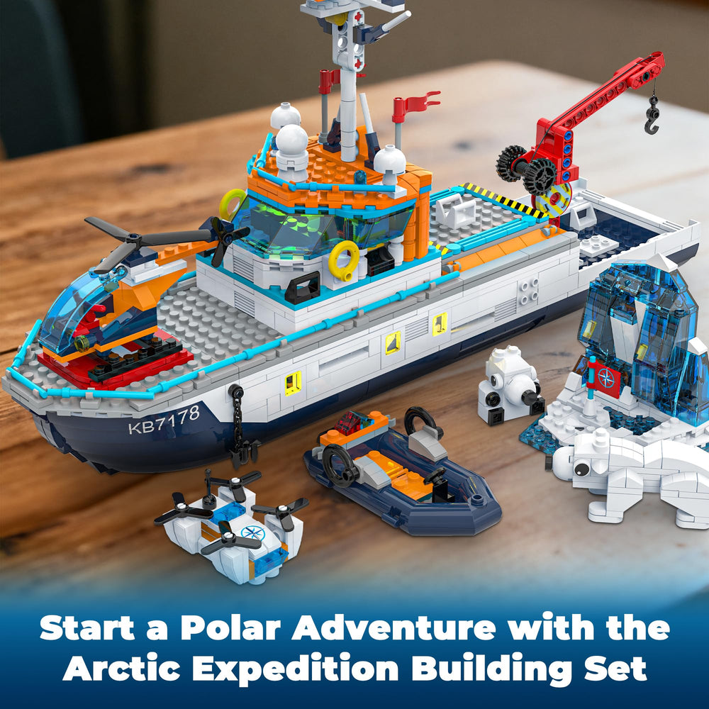 Glikid icebreaker bridge interior shot with accessible cockpit and upper deck for easy assembly