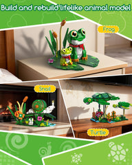 Glikid snail family on leaf with movable antennae for hands-on play