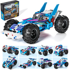 Glikid Technic 9-in-1 pull-back car models inspire creative building and quick-start play.
