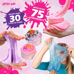 Glitter Galz mix-ins and charms for endless slime customization.