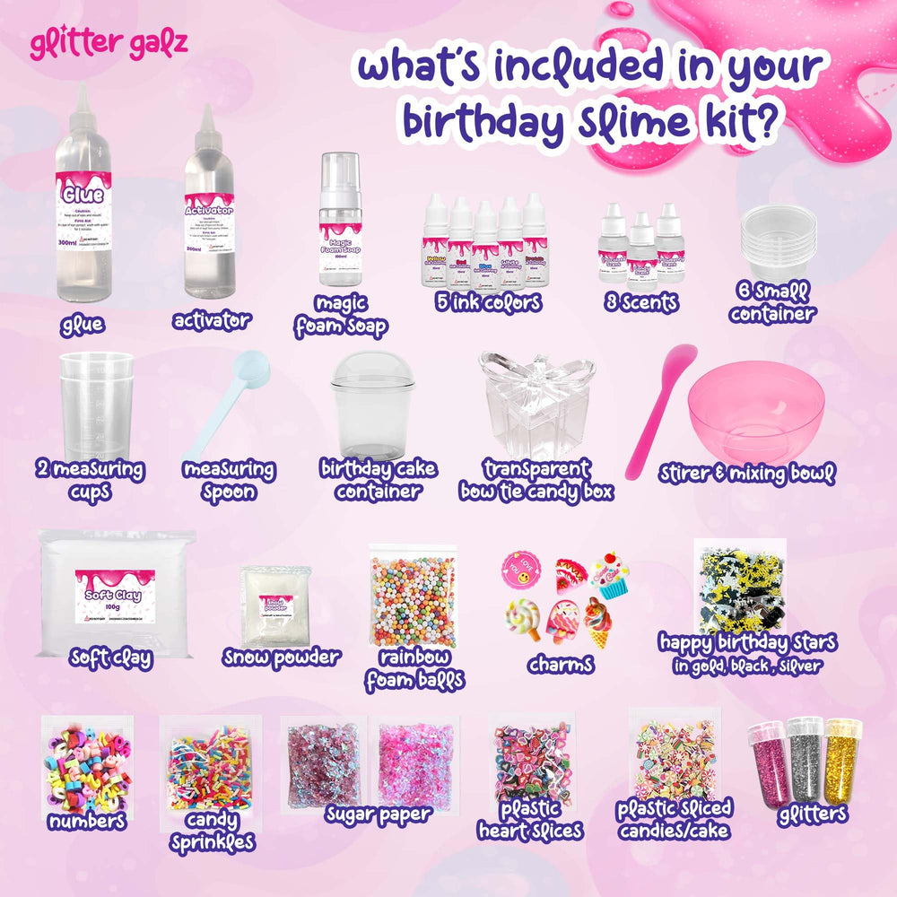 Glitter Galz slime activator bottle with tidy storage