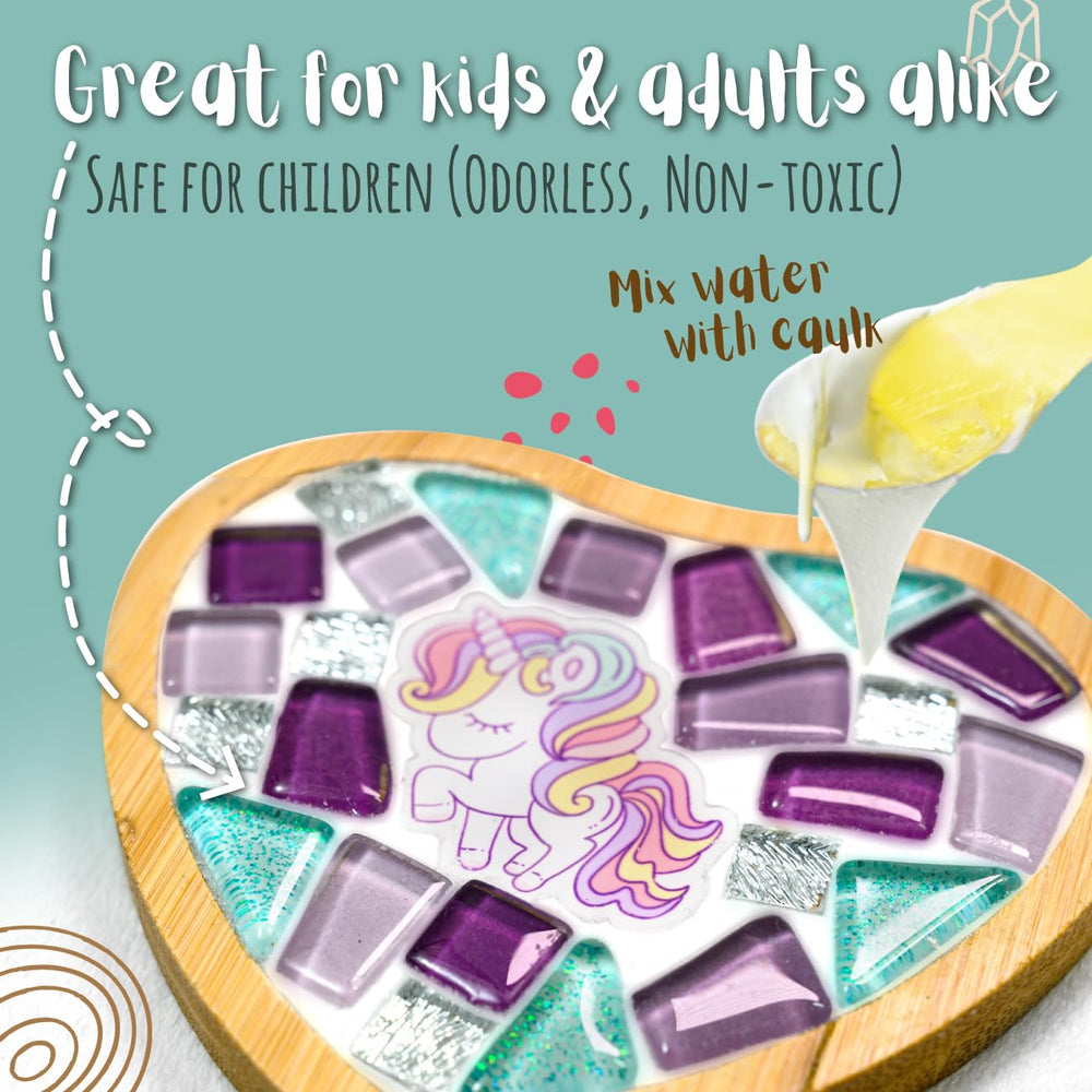 Glittery Garden assembly tray view showing easy, mess free crafting