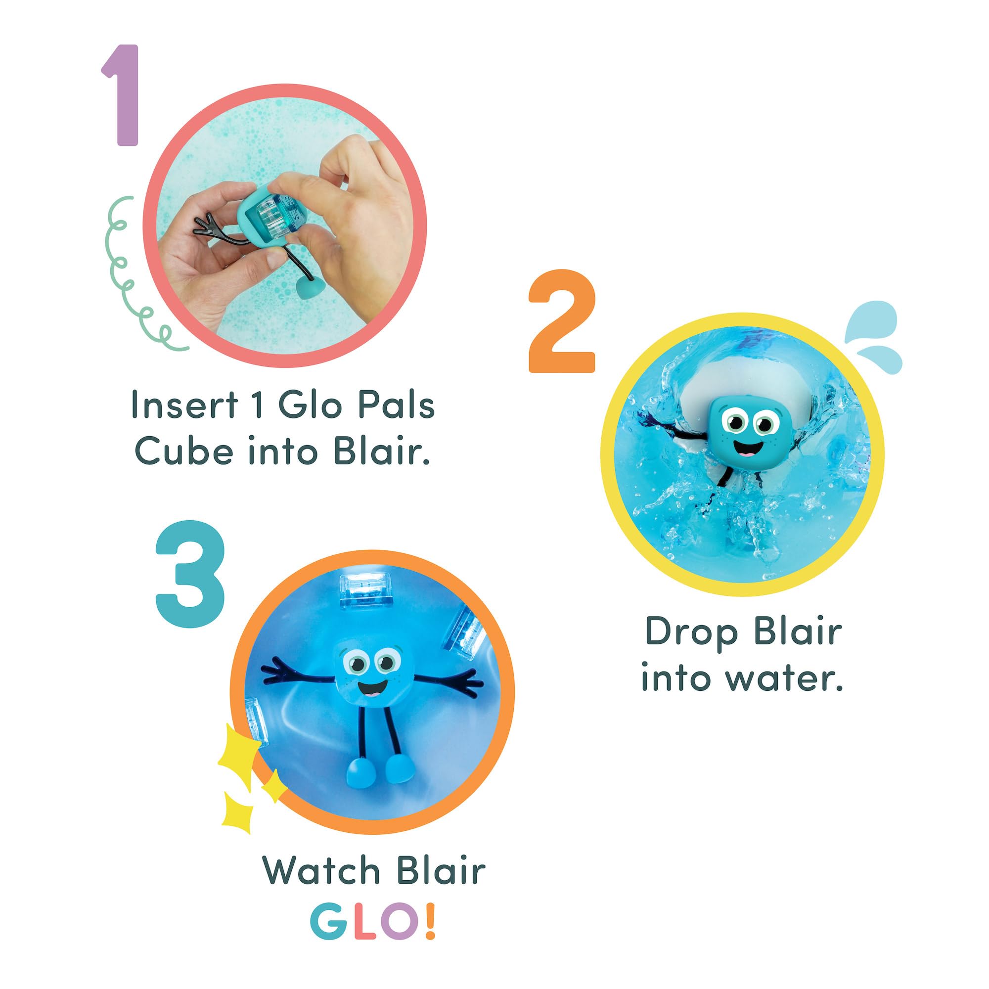 Glo Pals box image highlights a six-cube set ready for play