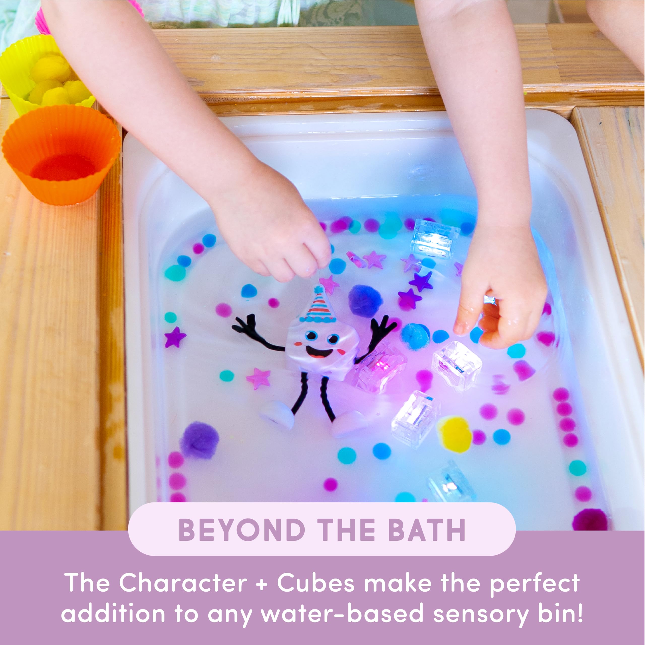 Glo Pals child-safe bath toy for imaginative play.
