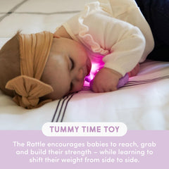 Glo Pals Light-Up Rattle BPA-free silicone for safe baby exploration.