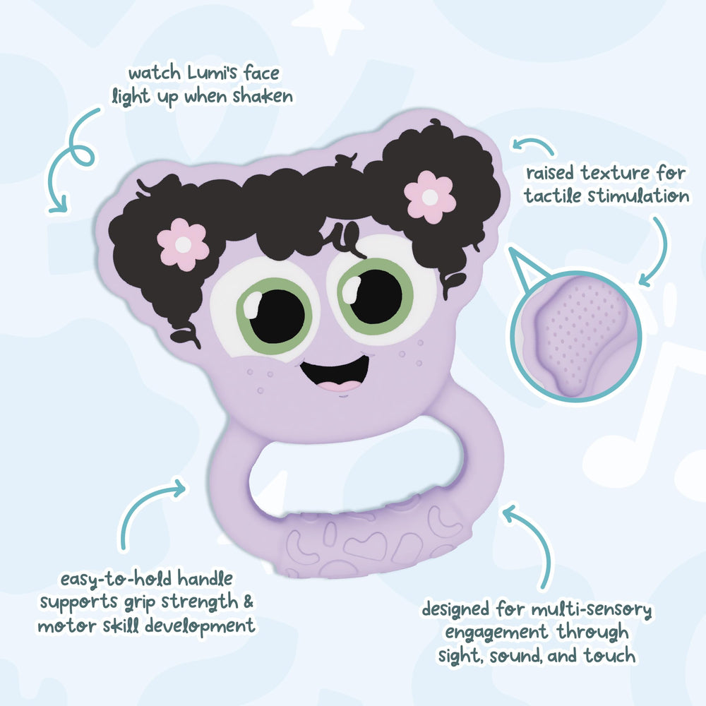 Glo Pals Light-Up Rattle durable design for long-lasting play sessions.