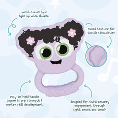 Glo Pals Light-Up Rattle durable design for long-lasting play sessions.