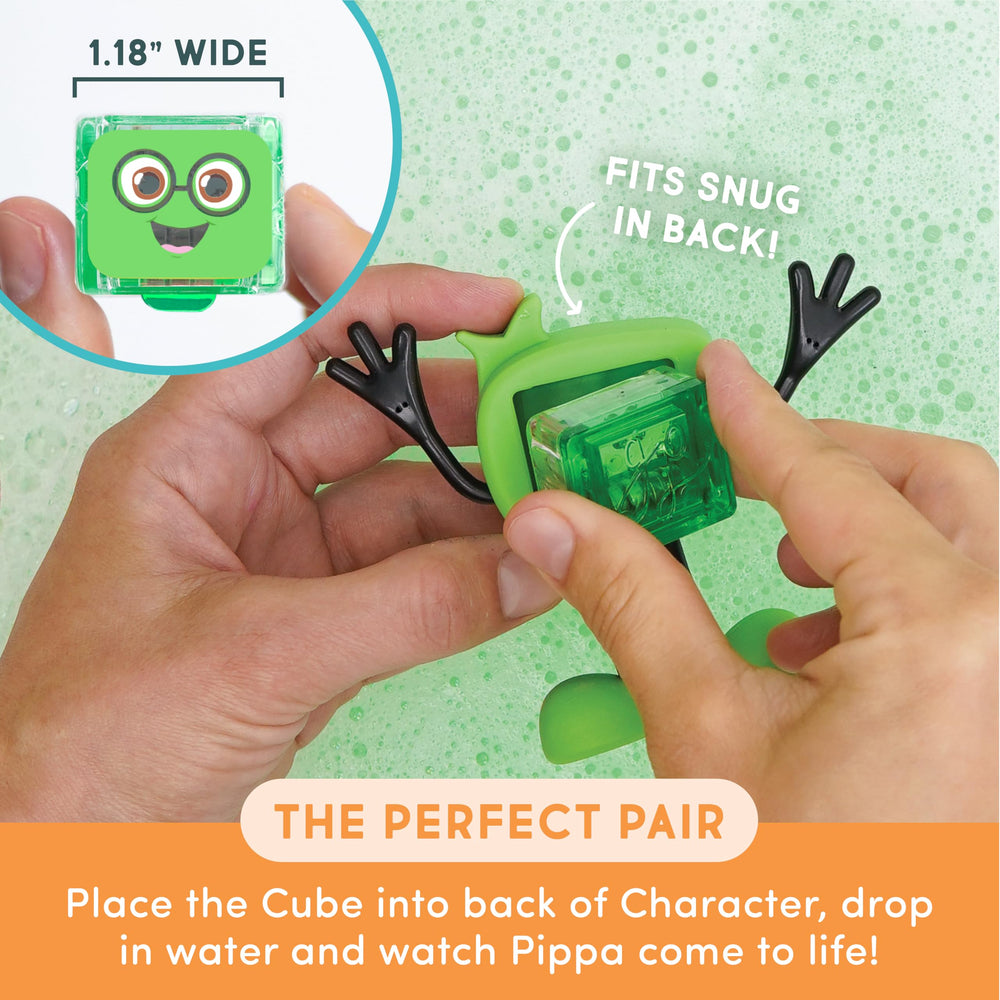 Glo Pals Pippa color-changing cubes brighten bath time with glow