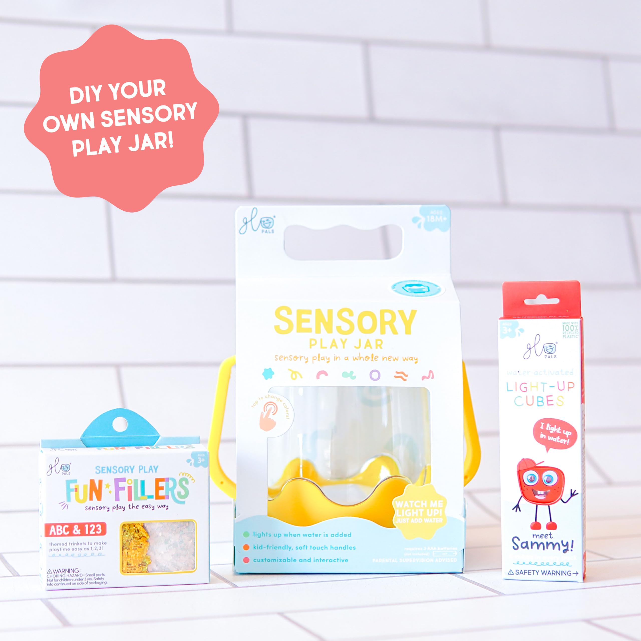 Glo Pals on-the-go set suits car rides and bedtime routines