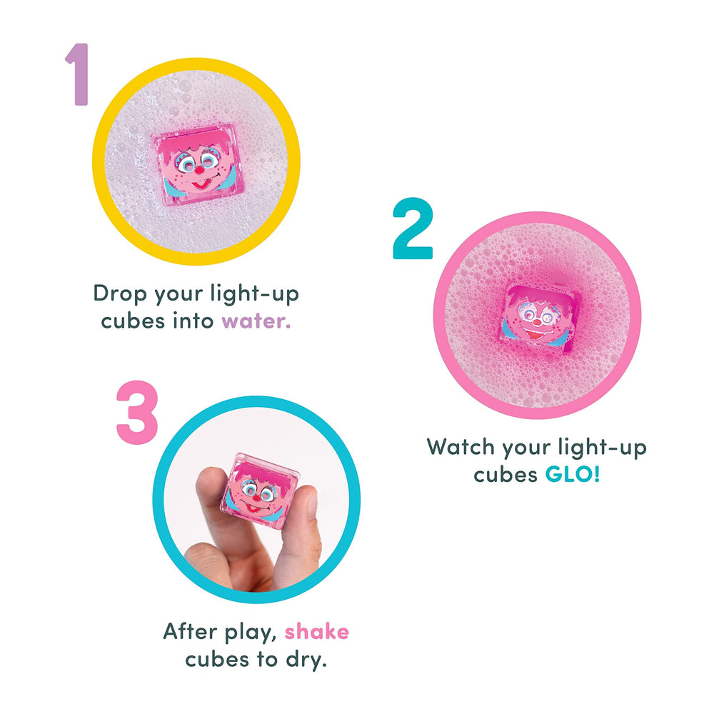 Safe, BPA-free Glo Pals Julia cubes for water play