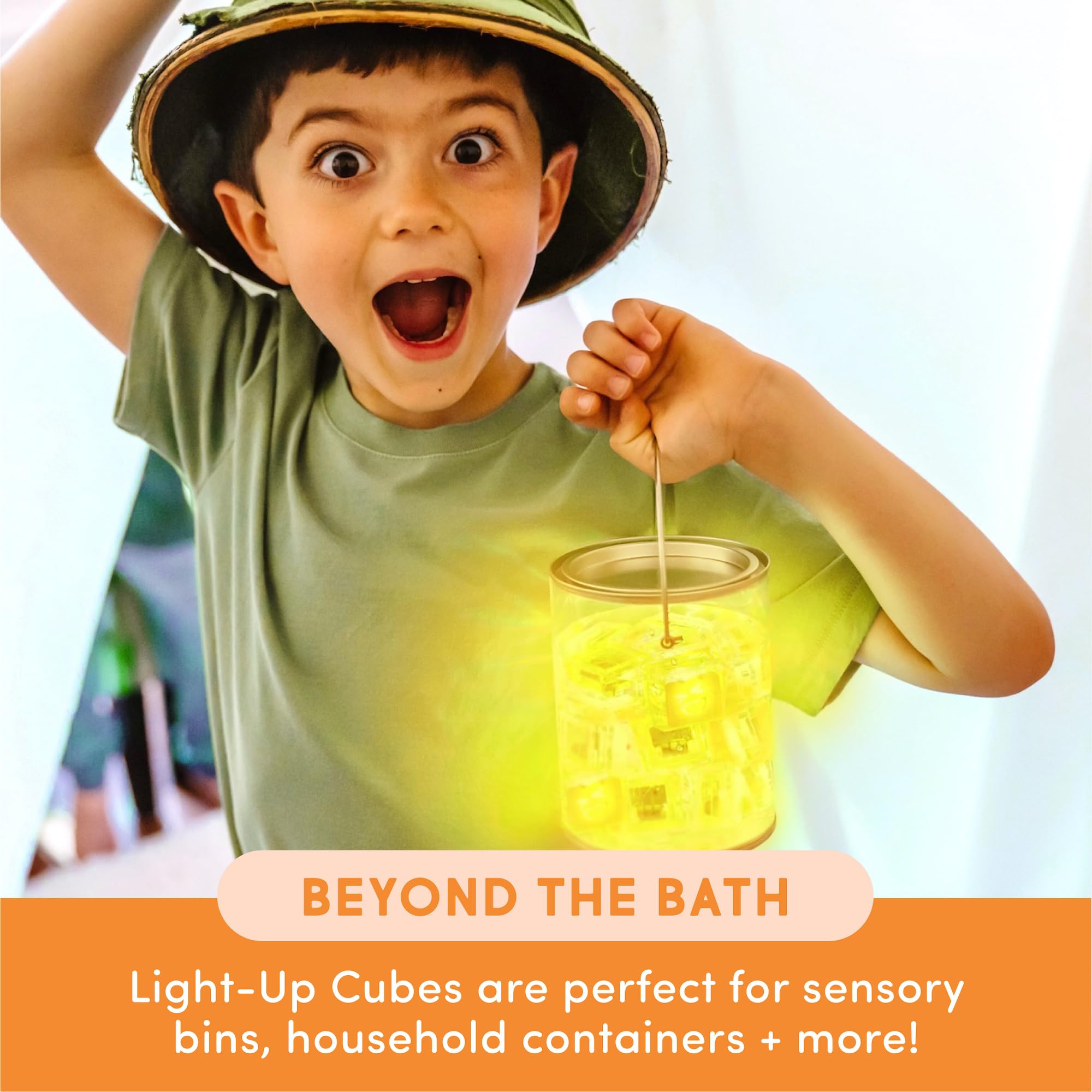 Glo Pals cubes dry automatically for quick reuse after play sessions.