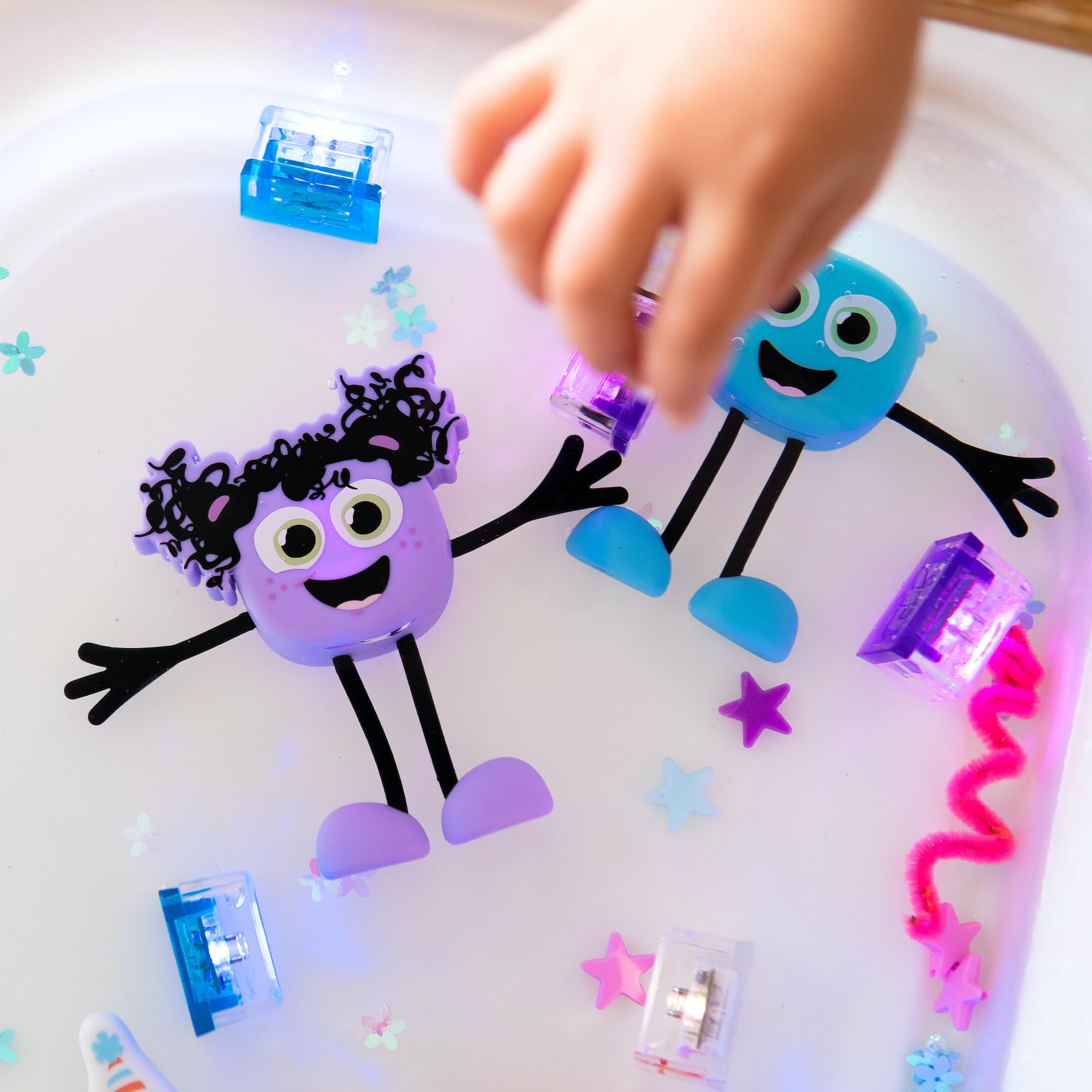 Glo Pals designed for simple storage after bath sessions
