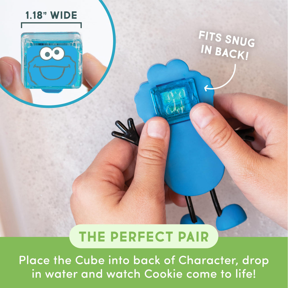 Glo Pals water-activated glow demo shows saturation in bath water.