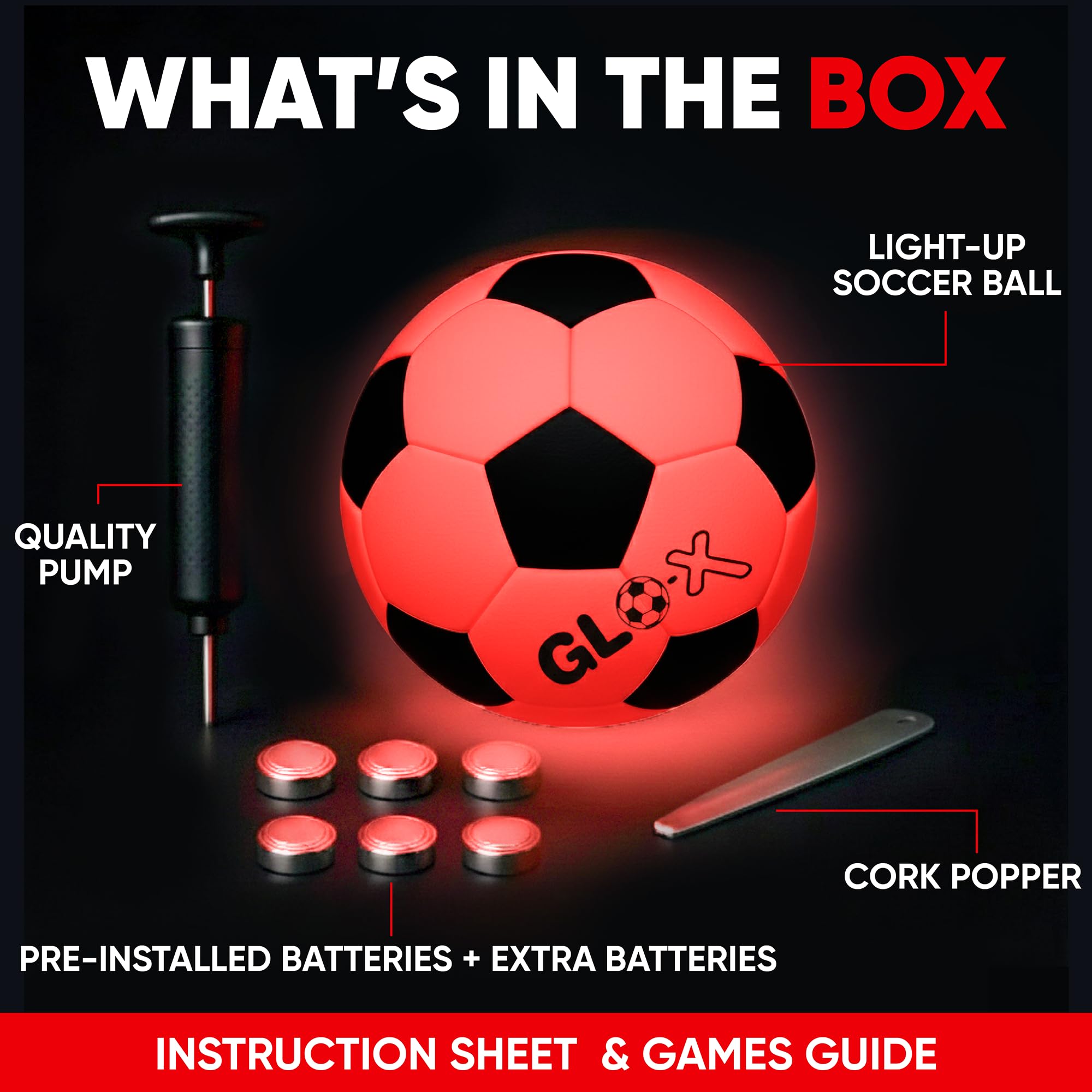 GLO-X gift-ready packaging for the glow ball