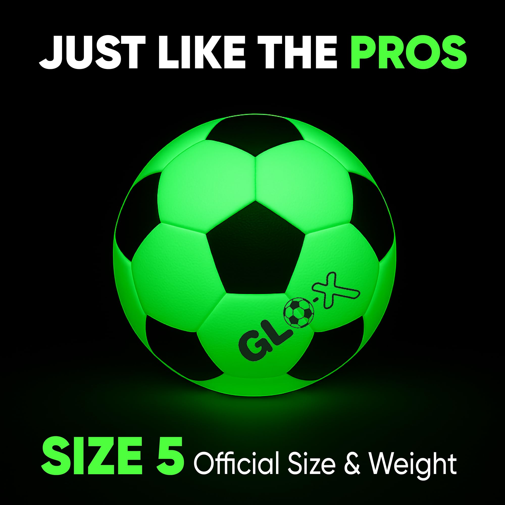 GLO-X light-up ball held during a park scrimmage