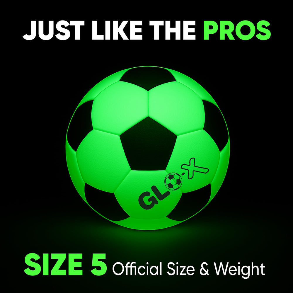 GLO-X light-up ball held during a park scrimmage