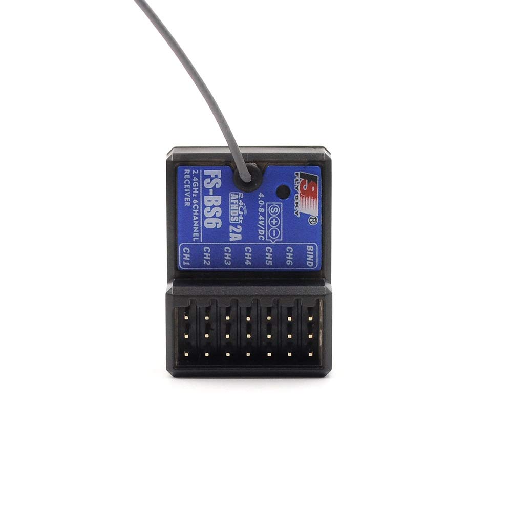Globact Flysky FS-BS6 receiver compact size for easy installation in tight RC layouts.