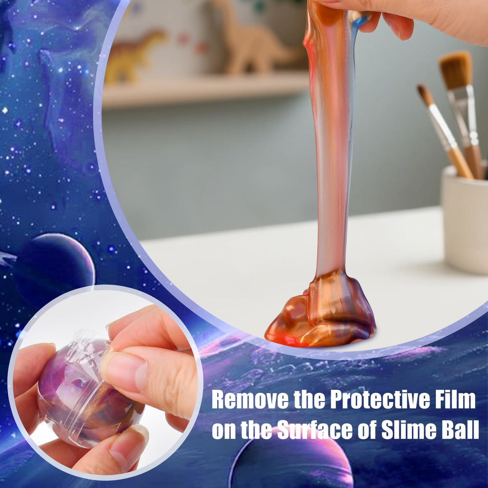 Great Easter basket stuffer option with Glompgz galaxy slime for imaginative play.