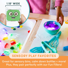 Glo Pals red Sammy cube adds glow to nocturnal bath play sessions