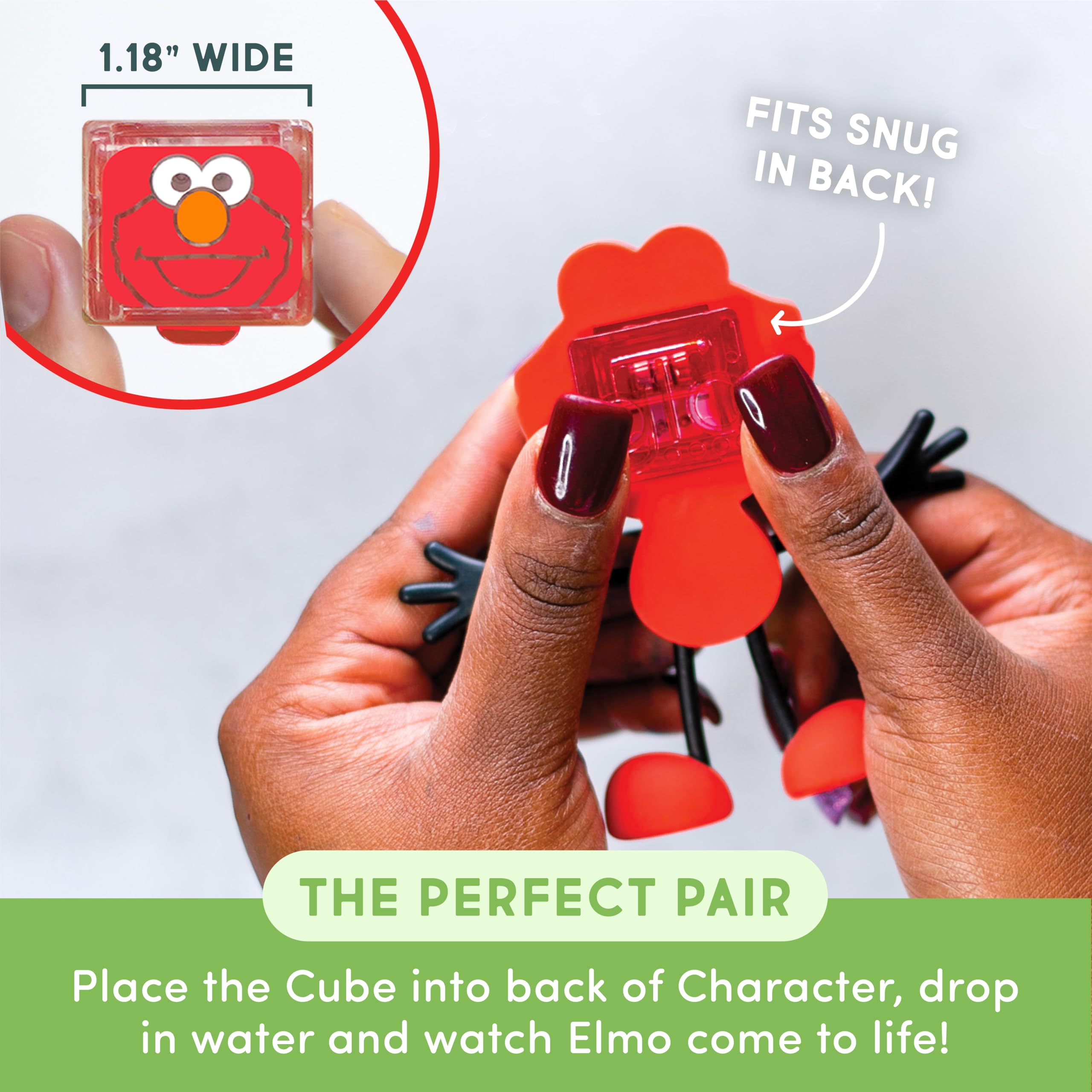 Six orange light-up cubes deliver bright, reusable sensory lighting for exploration.