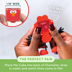 Six orange light-up cubes deliver bright, reusable sensory lighting for exploration.